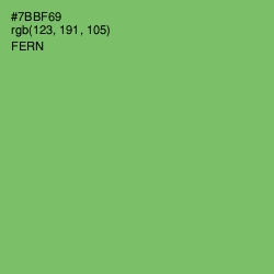 #7BBF69 - Fern Color Image