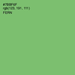 #7BBF6F - Fern Color Image