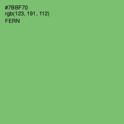 #7BBF70 - Fern Color Image