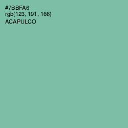 #7BBFA6 - Acapulco Color Image