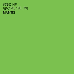 #7BC14F - Mantis Color Image