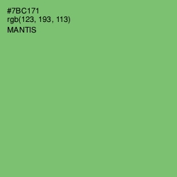 #7BC171 - Mantis Color Image