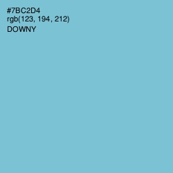 #7BC2D4 - Downy Color Image