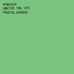 #7BC47F - Pastel Green Color Image