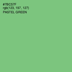 #7BC57F - Pastel Green Color Image
