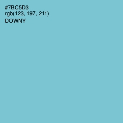 #7BC5D3 - Downy Color Image