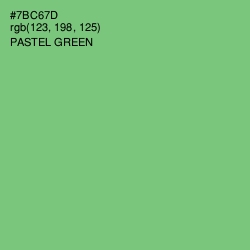 #7BC67D - Pastel Green Color Image