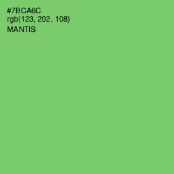#7BCA6C - Mantis Color Image