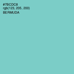 #7BCDC8 - Bermuda Color Image