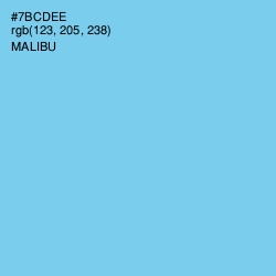 #7BCDEE - Malibu Color Image