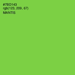 #7BD143 - Mantis Color Image