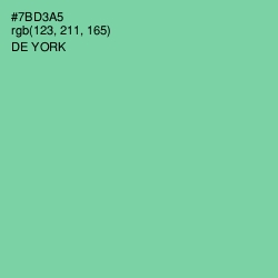 #7BD3A5 - De York Color Image