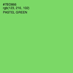 #7BD866 - Pastel Green Color Image