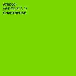 #7BD901 - Chartreuse Color Image