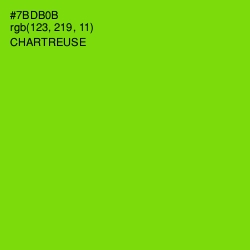 #7BDB0B - Chartreuse Color Image