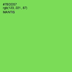 #7BDD57 - Mantis Color Image