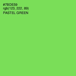#7BDE59 - Pastel Green Color Image