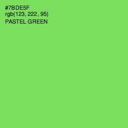 #7BDE5F - Pastel Green Color Image