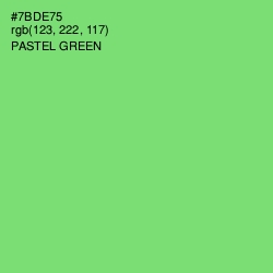 #7BDE75 - Pastel Green Color Image