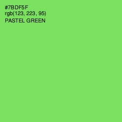 #7BDF5F - Pastel Green Color Image