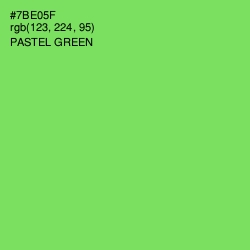 #7BE05F - Pastel Green Color Image