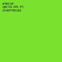 #7BE12F - Chartreuse Color Image