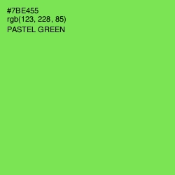 #7BE455 - Pastel Green Color Image