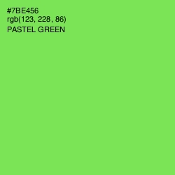 #7BE456 - Pastel Green Color Image