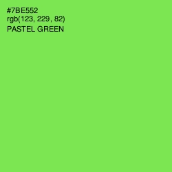 #7BE552 - Pastel Green Color Image