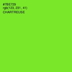 #7BE729 - Chartreuse Color Image