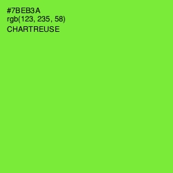 #7BEB3A - Chartreuse Color Image