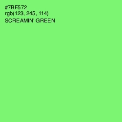 #7BF572 - Screamin' Green Color Image
