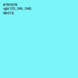 #7BF6F8 - Spray Color Image