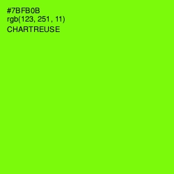 #7BFB0B - Chartreuse Color Image
