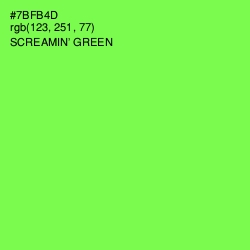 #7BFB4D - Screamin' Green Color Image