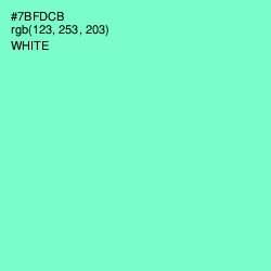 #7BFDCB - Aquamarine Color Image