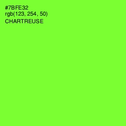 #7BFE32 - Chartreuse Color Image