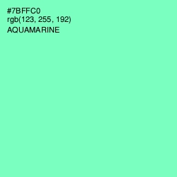 #7BFFC0 - Aquamarine Color Image