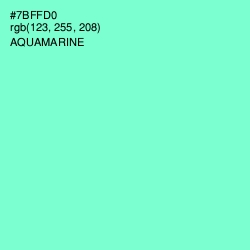 #7BFFD0 - Aquamarine Color Image