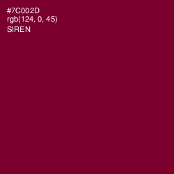 #7C002D - Siren Color Image
