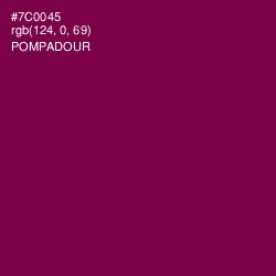 #7C0045 - Pompadour Color Image