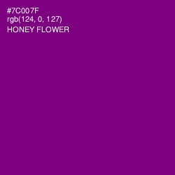 #7C007F - Honey Flower Color Image