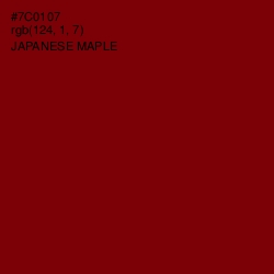 #7C0107 - Japanese Maple Color Image