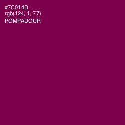 #7C014D - Pompadour Color Image