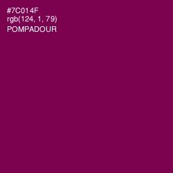 #7C014F - Pompadour Color Image