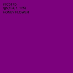 #7C017D - Honey Flower Color Image