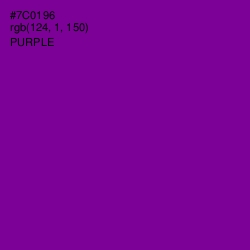 #7C0196 - Purple Color Image