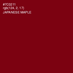#7C0211 - Japanese Maple Color Image
