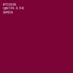 #7C0336 - Siren Color Image