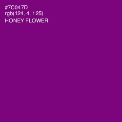#7C047D - Honey Flower Color Image